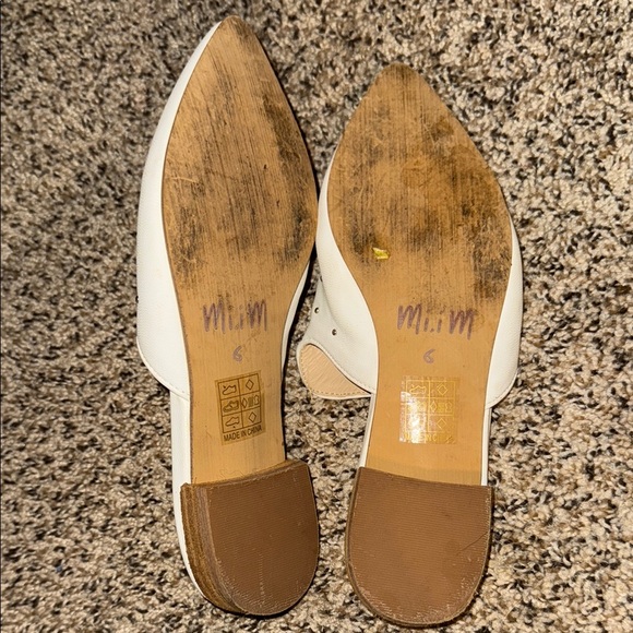 White Studded Mules - Picture 2 of 5